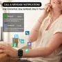 Lintelek Smart Watch, Full Touch Screen Smartwatch, 1.3 Inch Fitness Tracker with HR Monitor, Sleep Tracker, Stopwatch, IP68 Waterproof Fitness Watch Compatible with iOS, Android for Men, Women