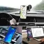 【2020 Version】 Wireless car Charger Mount 10W Qi Fast Charging Auto Clamping Car Mount Phone Holder Compatible iPhone 11 Pro Max/11 Pro/11/XS MAX/XS/XR/X/8P/8 Samsung S10+/ S10/S9+/S9/S8+/S8 (Silver)