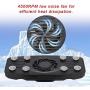 Mini Mobile Phone Fan Radiator with 2000MAH Lithium Battery,4500RPM Heat Dissipation Fan Game Controller Cooling Base