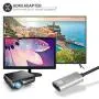 Olixar USB C to HDMI Adapter 4K @ 60Hz - Connect HDMI Cable to USB Type C Compatible Devices - Suitable for Smartphone, Laptop, MacBook 16/15 / 13 Pro etc. Display on TV, Monitor, Projectors etc Olixar USB C to HDMI Adapter 4K @ 60Hz - Connect HDMI Cable to USB Type C Compatible Devices - Suitable for Smartphone, Laptop, MacBook 16/15 / 13 Pro etc. Display on TV, Monitor, Projectors etc