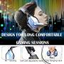 PS4 Gaming Headset Pro Gaming Headphone for Xbox one PC with Mic Stereo Surround Over-Ear Headset RGB Rainbow Light& Noise Cancelling for Laptop Tablet Mac Smart Phone (Blue)