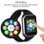 Padgene Bluetooth Smartwatch,Touchscreen Wrist Smart Phone Watch Sports Fitness Tracker with SIM SD Card Slot Camera Pedometer Compatible with iPhone iOS Android for Kids Men Women (Black)