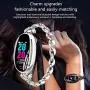 Smart Watches for Women Luxury Diamond Bracelet Heart Rate Pedometer Wristwatch Calorie Counter Blood Pressure Sport Watch Fitness Tracker Smart Watches for Women Luxury Diamond Bracelet Heart Rate Pedometer Wristwatch Calorie Counter Blood Pressure Sport Watch Fitness Tracker