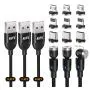 Magnetic Charger Phone Charging Cable USB Charger 360° & 180° Magnet Charging Cables Compatible with Micro Type C Iproduct (Black/3Pack/3.3FT/3.3FT/6.6FT) Magnetic Charger Phone Charging Cable USB Charger 360° & 180° Magnet Charging Cables Compatible with Micro Type C Iproduct (Black/3Pack/3.3FT/3.3FT/6.6FT)