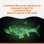 Bylure Cat Toys Moving Fish with Motion Sensor, Rechargeable Floppy Fish Catnip Toys, Interactive Pet Pillow, 2 Catnip and 1 Luminous Plush Toy Fish Cover Gift