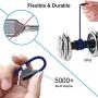 Right Angle iPhone Charger Cable 3 Pack 10 FT 90 Degree Lightning Cable Extra Long Nylon Braided Charging and Syncing Cord Compatible with iPhone Xs Max/XS/XR/X/ 8/8 Plus (Blue Black,10Foot)