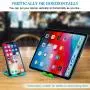 Phone Stand, 4pack Cellphone Holder (4-7.9")stands Foldable Multi-angle for desk lightweight Desktop Dock Cradle Compatible for iPhone Xs Max XR 8 Plus 6 7 6S X 5 (Black Blue Green Pink)