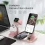 Wireless Charger Stand, CEREECOO 4 in 1 Wireless Charging Station Dock Compatible with iPhone 11/11pro/Xr/Xs/X/Max/8/8Plus/7/6/6s/5 Apple Watch5/4/3 AirPods/Airpods Pro (iWatch Charger Required) Wireless Charger Stand, CEREECOO 4 in 1 Wireless Charging Station Dock Compatible with iPhone 11/11pro/Xr/Xs/X/Max/8/8Plus/7/6/6s/5 Apple Watch5/4/3 AirPods/Airpods Pro (iWatch Charger Required)