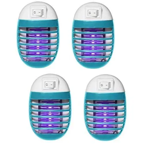 4 Pack Indoor Electric Bug Zapper Plug in Mosquito Killer with UV LED Night Light Electronic Insect Trap for Pests Fruit Flies Flying Gnats 4 Pack Indoor Electric Bug Zapper Plug in Mosquito Killer with UV LED Night Light Electronic Insect Trap for Pests Fruit Flies Flying Gnats