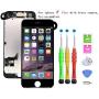 Screen Replacement Compatible with iPhone 8 Plus Full Assembly - LCD 3D Touch Display Digitizer with Sensors and Front Camera, Fit Compatible with iPhone 8 Plus (Black)