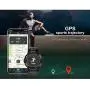 F6 Bluetooth Smart Watch IP68 Waterproof Sport Tracker Watch Outdoor Style Touchscreen with Pedometer, Message Push, Sleep Monitor, Heart Rate, Alarm Clock and Stopwatch (Black + Black)