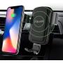 Squish Wireless Charger Car Mount Adjustable Gravity Air Vent Phone Holder for iPhone Samsung Nexus Moto OnePlus HTC Sony Nokia and Android Smartphones Qi Certified