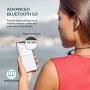 Mpow Jaws Gen5 Bluetooth Headphones 18H Playtime for Work from Home, V5.0 Wireless Neckband Headphones Online Teaching & Conference, Bluetooth Headset Call Vibrate & CVC6.0 Noise Cancelling Mic, Black