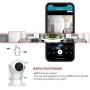 HD 1080p Pet Camera，Dog Camera 360° Pet Monitor Indoor Cat Camera with Night Vision and Two Way Audio