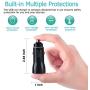 QC 3.0 Car Charger, Costyle 3 Pack 30W Dual 2 USB Car Charger Fast Adapter with Quick Charge 3.0 Port and 3.1A Port Compatible for Samsung S9 Note 10 9, iPhone 11 Xs XR, Wireless Car Charger (Black)