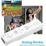 Meiyya Remote Inside, Analog Game Handle Controller Gamepad with Analog Joystick for WiiU/Wii Console (White)