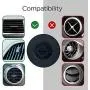 Spigen Quad Air Vent Magnetic Car Mount [2 Pack] Matte Finish Phone Cradle Holder with 4 Metal Plates - Black