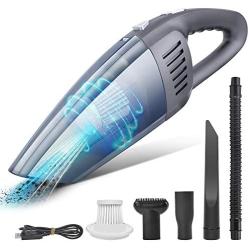 Handheld Vacuum, Handheld Vacuum Cleaner Cordless 8Kpa Strong Suction Powered by Li-ion Battery Rechargeable Quick Charge Tech, Mini Vacuum for Home and Car