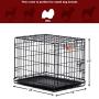 MidWest Homes for Pets Dog Crate | iCrate Single Door & Double Door Folding Metal Dog Crates | Fully Equipped
