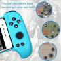 XFUNY Mobile Game Controller, Telescopic Wireless Bluetooth Controller Gamepad for Android Phone, with Flexible Joystick (Blue+Red)