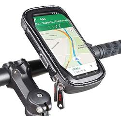 ROTTO Bike Phone Mount Bicycle Cell Phone Holder Handlebar Bag Anti-Shake Waterproof with 360° Rotation Three Sizes