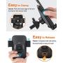 VANMASS Universal Car Phone Mount,【Patent & Safety Certs】Upgraded Handsfree Stand, Dash Windshield Air Vent Phone Holder for Car, Compatible iPhone 11 Pro Xs Max XR X 8 7 6, Galaxy s20 Note 10 9 Plus