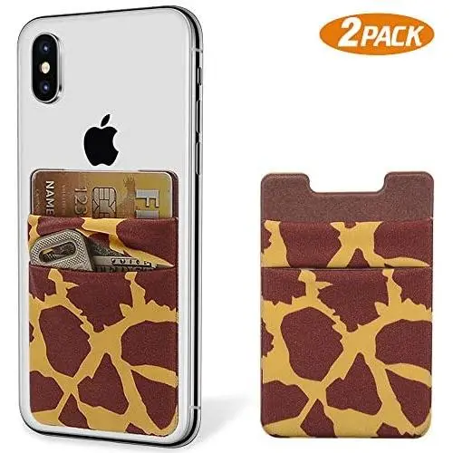 SHANSHUI Phone Wallet, 2 Pack Adhesive Credit Card Holder Phone Pocket Compatible with iPhone, Samsung, Most Android Smart Phones - Deer SHANSHUI Phone Wallet, 2 Pack Adhesive Credit Card Holder Phone Pocket Compatible with iPhone, Samsung, Most Android Smart Phones - Deer