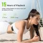 Letsfit Bluetooth Headphones IPX7 Waterproof 15Hrs Playtime Wireless Earbuds, Bluetooth 5.0 Running Headphones, HiFi Stereo in-Ear Earphones w/Mic Noise Cancelling for Sports, Workout, Gym