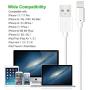 iPhone Charging Cable - MFi Certified Lightning Cable - Novtech 3Pack 3FT 6FT 9FT USB Charging Cable for iPhone 11 Pro XR Xs Max X 8Plus 7Plus 6S Plus 6 5S iPad and More - White