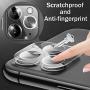 [ 2 Pack ] UniqueMe for iPhone 11 Pro/iPhone 11 Pro Max Camera Lens Protector Tempered Glass, HD Clear [New Version] Add Cameras Flash Circle