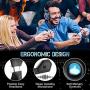 Gaming Headset with Mic for Xbox One PS4 PC Switch Tablet Smartphone, Headphones Stereo Over Ear Bass 3.5mm Microphone Noise Canceling 7 LED Light Soft Memory Earmuffs(Free Adapter) (Renewed)