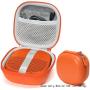 Bright Orange Protective Case for Bose SoundLink Micro Bluetooth Speaker, Best Color and Shape Matching, Featured Secure and Easy Pulling Out Strap Design, Mesh Pocket for Cable and accessorie