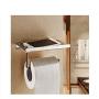 Ingenuitstore Toilet Paper Holder Wall Mount For Bathroom (Silver)