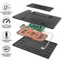 CarQiWireless Wireless Charging Pad for Toyota Camry Accessories, Wireless Charger Anti-Slip 3 Coils Console Center for Any Qi Enable Phone, for 2018 2019 2020 2021 Camry - Standard Charging