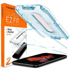 Spigen Tempered Glass Screen Protector [Glas.tR EZ Fit] Designed for iPhone 8 / iPhone 7 [Case Friendly] - 4.7 inch / 2 Pack