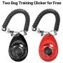 Kytely 2 Pack Dog Doorbell Adjustable Dog Bell, Puppy Bells Potty Training Bells with 2 Dog Training Clickers and One Collapsible Dog Bowl for Door Knob, Dog Training, Housebreaking