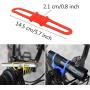 Flashlight Bike Mount Silicone Strap Rubber Tie Down Straps Bicycle Silicone Band Flashlight Helmet Light Mount Phone Strap Tie Ribbon Mount Holder Torch Light Water Bottle Holder 5 Pack Random Color