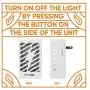Electronic Bug Zapper - Mosquito Killer Lamp - Electric Fly Trap - UV Indoor Light Insect Zapper Mosquito Magnet Trap Chemical-Free Zapper for Home & Office – Silver Gray