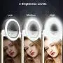 Selfie Ring Light, Rechargeable Clip on Selfie Fill Light with 36 LED Light, 3-Level Adjustable Brightness Compatible for iPhone, iPad, Android, Tablet, Laptop, Camera Video (Black) Selfie Ring Light, Rechargeable Clip on Selfie Fill Light with 36 LED Light, 3-Level Adjustable Brightness Compatible for iPhone, iPad, Android, Tablet, Laptop, Camera Video (Black)