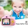 Gifts for 3 4 5 6 Year Old Girls,OMWay Kids Camera for Girls, Outdoor Toys for 5 6 7 8 Year Old Toddlers Children,8MP HD Video Camera, Pink(32GB SD Card Included).