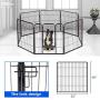 Pet Playpen 8 Panel 40 inch Indoor & Outdoor Folding Metal Exercise Pen & Pet Playpen Puppy Cat Exercise Fence Barrier Playpen Kennel