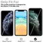 [4 Pack] Tauri 2 Pack Privacy Screen protector + 2 Pack camera lens Protector for iPhone 11 Pro Max 6.5-inch, Bubble Free [Tempered Glass] [Scratch-resistant]