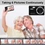 HD Digital Camera, Rechargeable Mini Digital Camera Camera with 2.8" LCD/20MP/8X Digital Zoom Video Camera Kids Students Cameras,Indoor Outdoor for Adult Seniors Kids（Black）