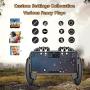 [The Latest Version] Mobile Game Controller 4 Trigger with 4000mAh Power Bank Cooling Fan for PUBG/Call of Duty/Fotnite [6 Finger Operation] L1R1 L2R2 Gamepad Trigger for 4.7-6.5" iOS Android Phone
