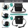 PetAmi Dog Treat Pouch | Dog Training Pouch Bag with Waist Shoulder Strap, Poop Bag Dispenser and Collapsible Bowl | Treat Training Bag for Treats, Kibbles, Pet Toys | 3 Ways to Wear