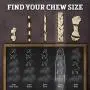 Buffalo Range Rawhide Dog Treats | Healthy, Grass-Fed Buffalo Jerky Raw Hide Chews | Hickory Smoked Flavor