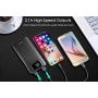 Uni-Yeap 11000mAh Battery Charger Power Bank with High Speed and Flashlight with LCD Screen Compatible for iPhone 11 Xs Xr X 8 7 6s 6 iPad Samsung Galaxy and All Smart Phone (Black)