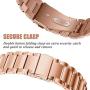 Jiarusig Compatible Fitbit Versa/Versa Lite Edition/Versa 2 Bands, Stainless Steel Versa Smartwatch Metal Band for Men Women Replacement Wristband