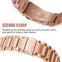 Jiarusig Compatible Fitbit Versa/Versa Lite Edition/Versa 2 Bands, Stainless Steel Versa Smartwatch Metal Band for Men Women Replacement Wristband
