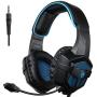 SADES SA807Gaming Headset for Xbox one PS4 Pro Stereo Headset Over-Ear Gaming Headphones with Microphone for Xbox one PC PS4 iPad Mobile Tablet Mac(Black)